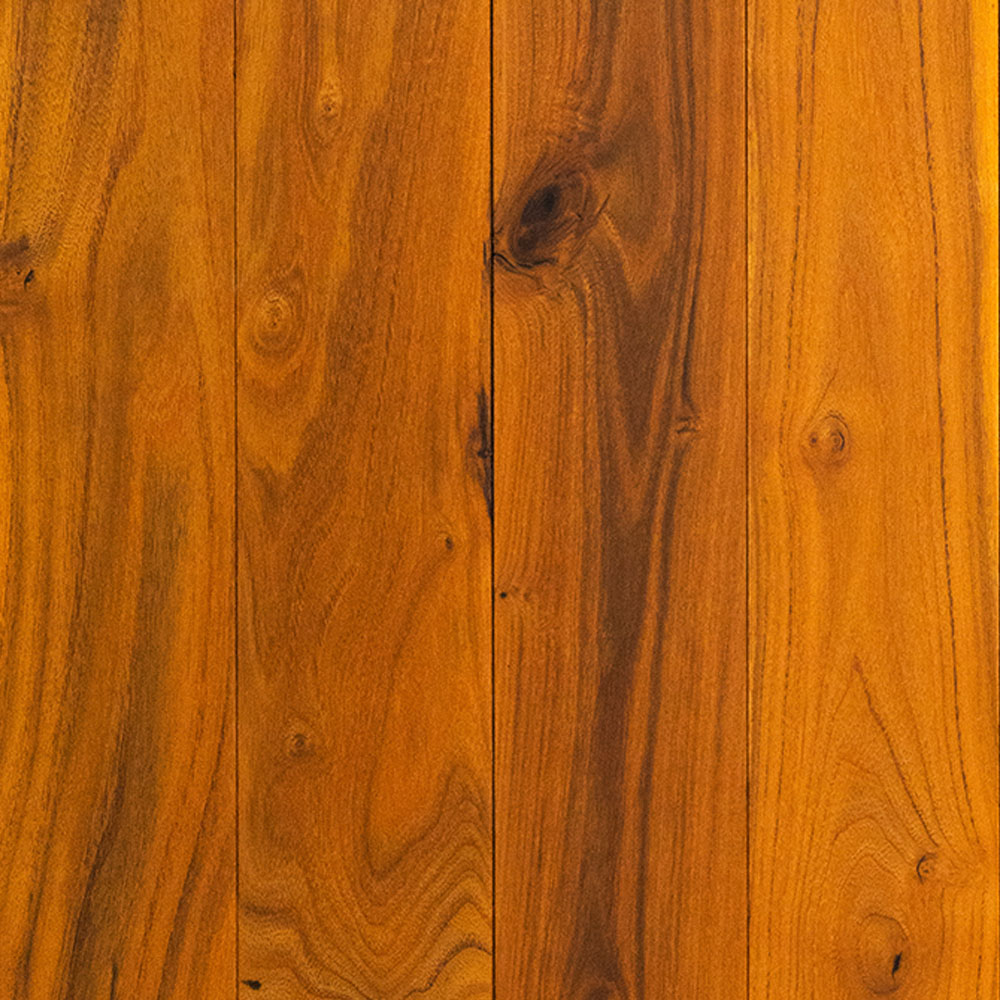 Solid Burma Teak Lacquered